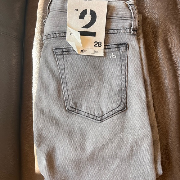 Rag & Bone Light Gray Slim Men's Jeans - Picture 5 of 6